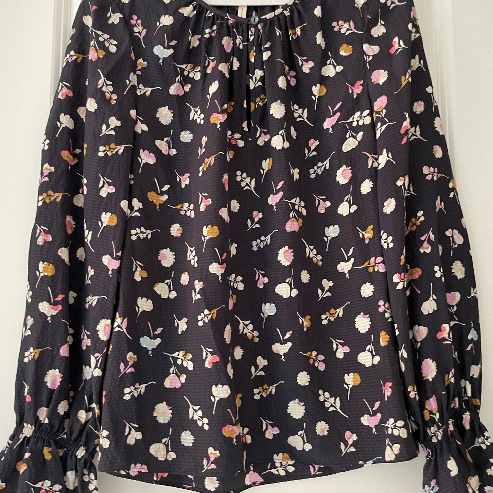 Rebecca Taylor, floral, long sleeve blouse. Size 2